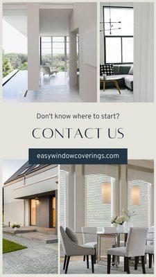 Easy Window Coverings