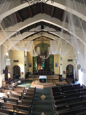 View from the choir loft.