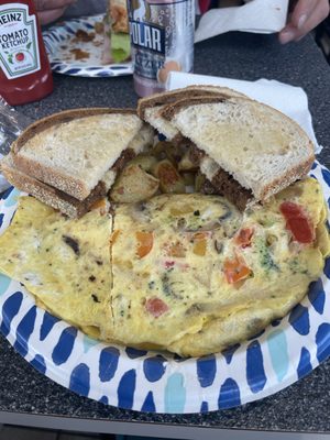 Veggie omelette