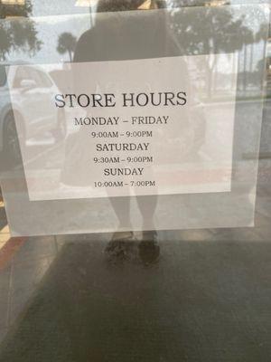 Store hours