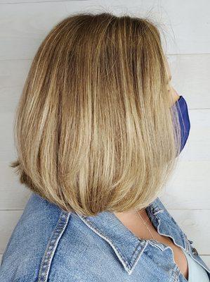 Heavy Soft blonde highlights