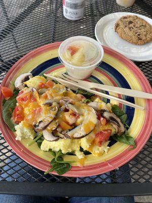 Scrambler Plate Breakfast -- outstanding in taste and freshness