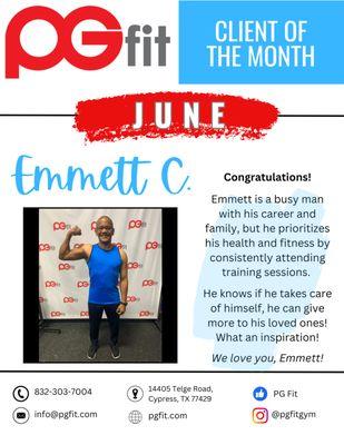 June 2024 Client of the Month