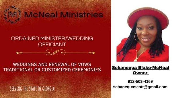 McNeal's Mobile Notary Public Services /Wedding Officiant 