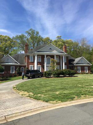 Assessing damage from previous wind storm ! 
 Bermuda Run, NC