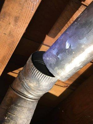 After their work they had just left my heating ducts disconnected