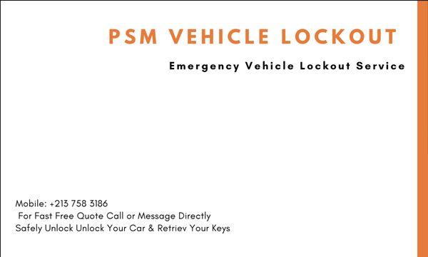 Emergency Vehicle Lockout Service