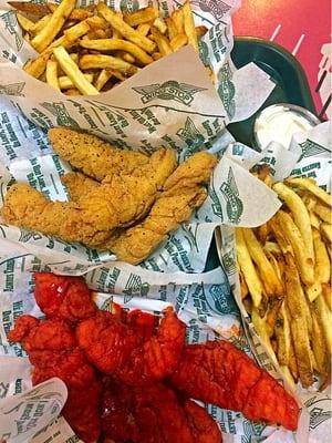 Chicken strips and fries