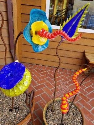 Whimsical yard art