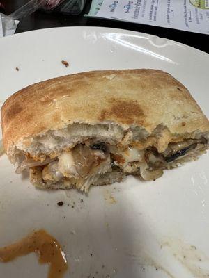 This was the mushroom and cheese sandwich with chicken.