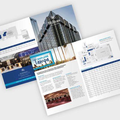 Work Sample | Hilton Tampa Downtown, Bifold Brochure