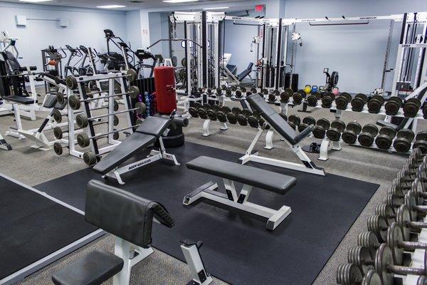 Our staff is ready to help you meet your goals in our private facility!