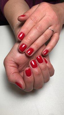 Red Carpet Manicure (gel polish)