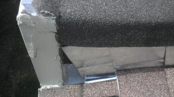 Improperly Installed Roof Flashing