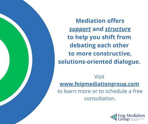 Mediation for parents and adult family members who are dealing with important decisions, but aren't on the same page - yet.