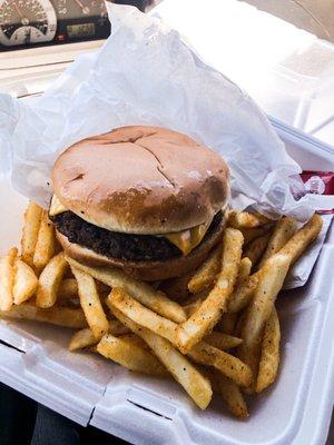 Cheeseburger and Fries