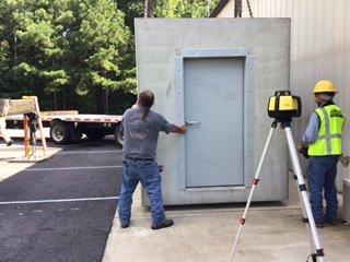 front entrance concrete shelter