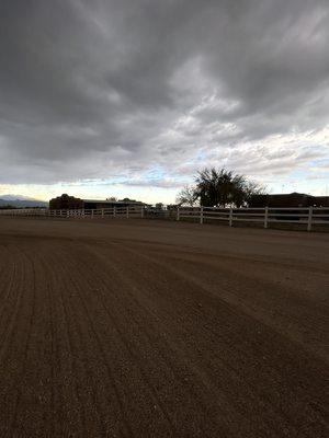 Lookin out towards the corrals.