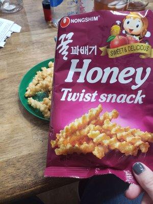 Yummy snack thingies I bought.