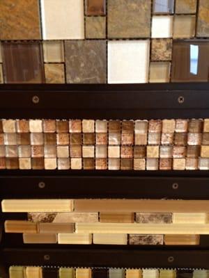 One of our glass tile displays.