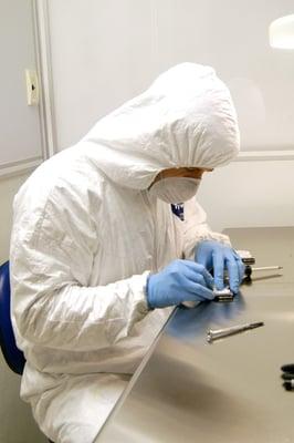 ACE Data Recovery Engineer Working in Cleanroom