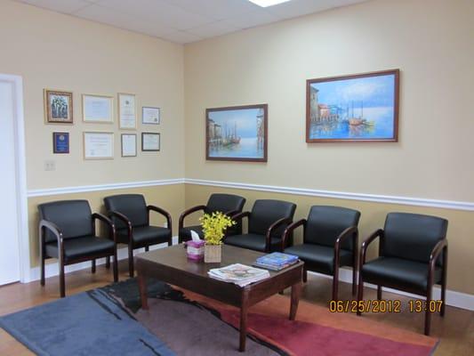 Our newly remodeled waiting area