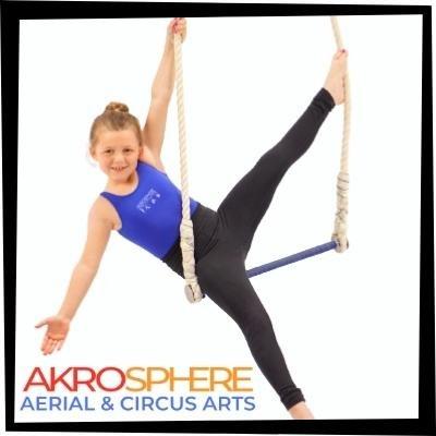 Trapeze classes at Akrosphere!  Circus classes and summer camps for kids ages 4-&-up!