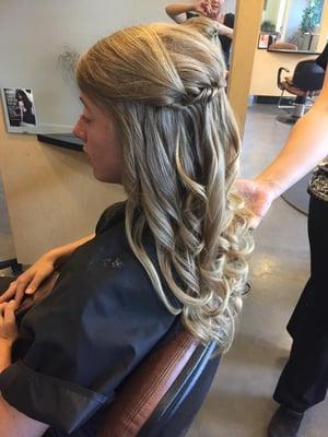 Bridal updo