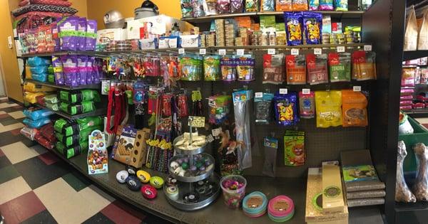 Kitty section! Toys, treats and kitty litter!