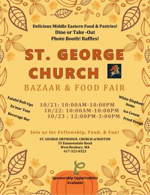 44th Annual Bazaar & Food Fair