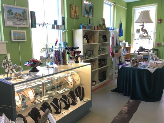 The Painted Palette gift shop offers a variety of locally made handcrafted items.