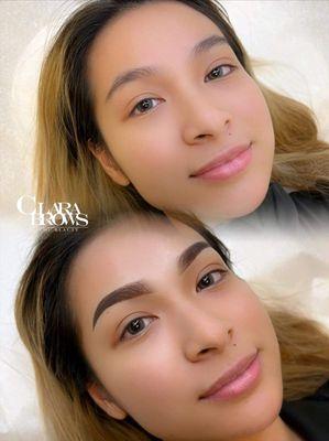 Ombré Powder Brows - Before and After