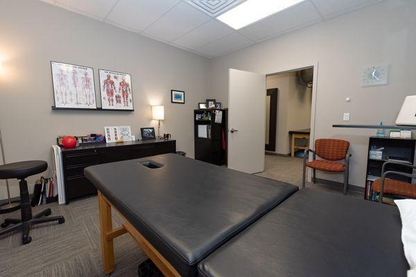 Physical therapy private treatment room