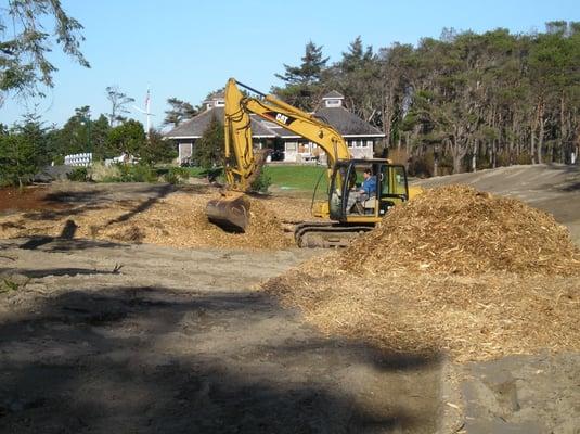 Site Prep with Excavator