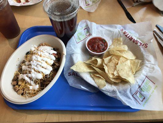 Chicken Bowl, Chips and Salsa