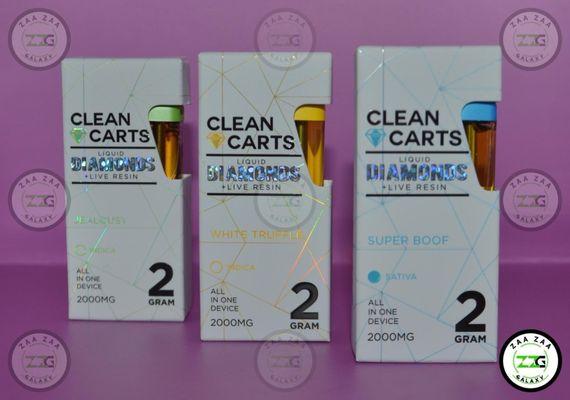 CLEAN CARTS LIQUID DIAMONDS + LIVE RESIN DISPOSABLE VAPES | 2 GRAMS PREMIUM THC VAPES LIQUID DIAMONDS + LIVE RESIN