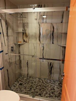 Installed Customer Purchased Shower Doors