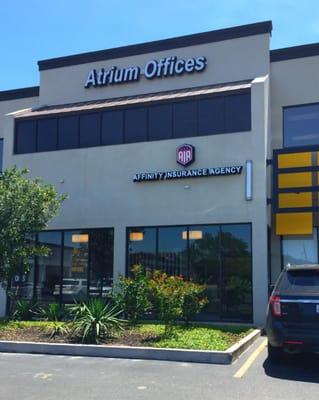 Affinity Insurance Agency is located inside the Atrium Offices of the Copperfield Shopping Center.