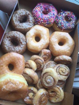 Donuts and mini cinnamon rolls - yummy!!!