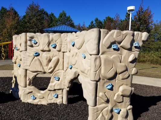 Rock climbing wall