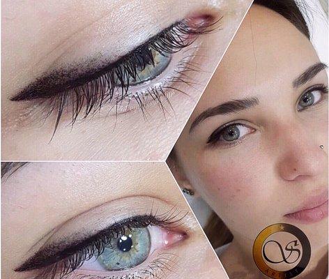 Eyeliner with eyeshadow effect