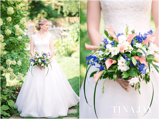 English garden style bridal bouquet from Jane's Flower Shoppe