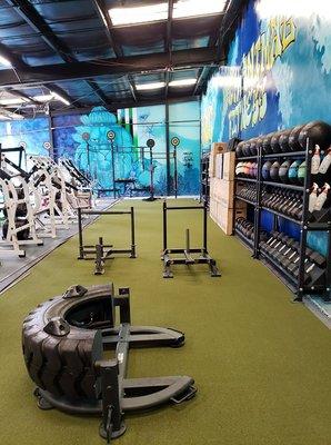 Turf and CrossFit area