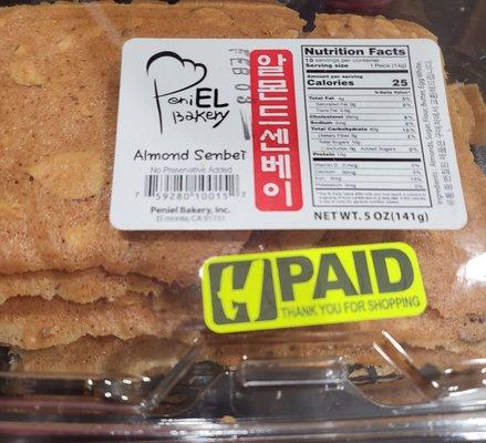 Almond Senbei