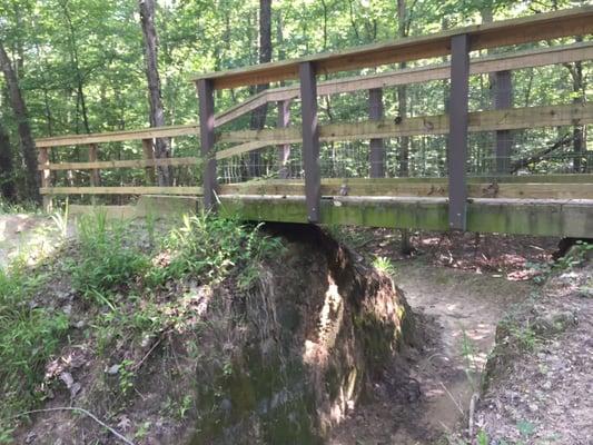 Bridge and exit of the "toilet bowl" section of the ridge.