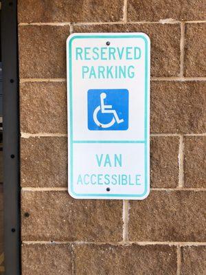 Van accessible parking