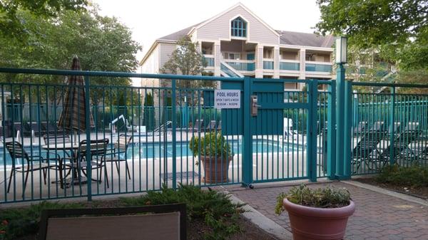 Pool, open daily 9-9, Memorial Day to Labor Day