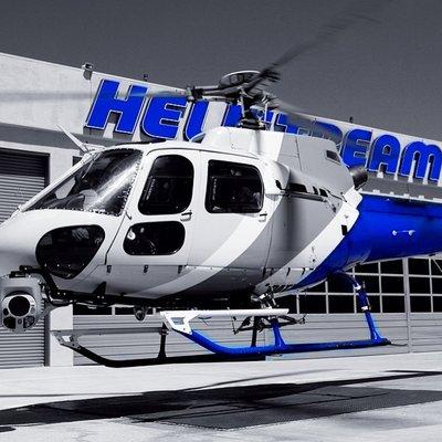 AS350 helicopter landing on the Helistream roof