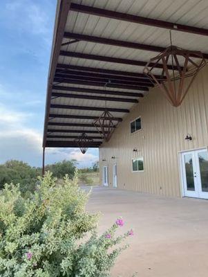 Diamond Vineyards Mezzanine with Diamond Chandeliers