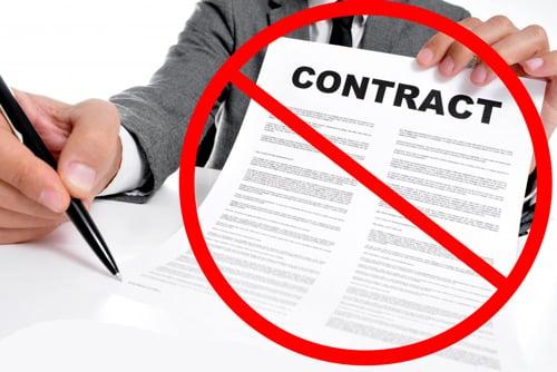 No contract is required when dealing with LW Cleaning!